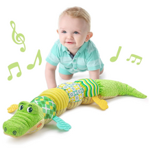 Load image into Gallery viewer, Kids Play Learning Musical Caterpillar And Crocodile Plush Toy
