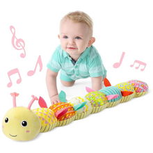 Load image into Gallery viewer, Kids Play Learning Musical Caterpillar And Crocodile Plush Toy
