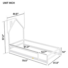 Load image into Gallery viewer, Twin Size Floor Bed
