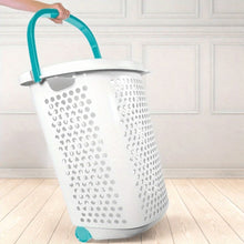 Load image into Gallery viewer, Large Rolling Laundry Cart Hamper Washing Basket
