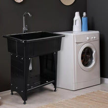 Load image into Gallery viewer, Freestanding Laundry Room Utility Sink Wash Basin
