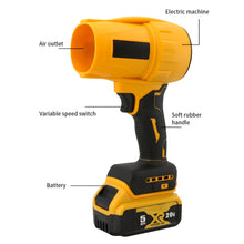 Load image into Gallery viewer, Battery Powered Turbo Air Leaf Blower 1500W
