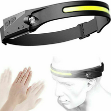 Load image into Gallery viewer, Rechargeable Outdoors LED Motion Sensor Running Headlamp Flashlight
