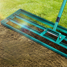 Load image into Gallery viewer, Lawn Leveling Rake Ultra Wide Yard Dirt Leveler
