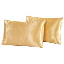 Load image into Gallery viewer, Luxury Silk Feel Satin Pillow Case Set of 2 - for healthy hair
