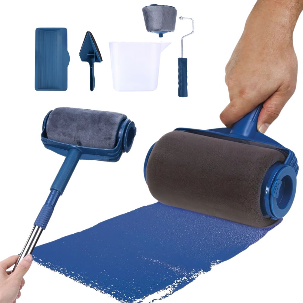 7-in-1 Adjustable Wall Paint Roller Corner Brush Set
