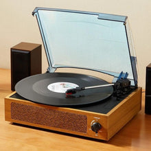Load image into Gallery viewer, Bluetooth Vinyl Turntable Record Player with Speakers
