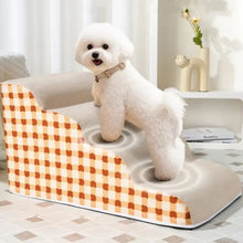 Load image into Gallery viewer, Memory Foam Small Dog Stairs Steps for Bed or Sofa
