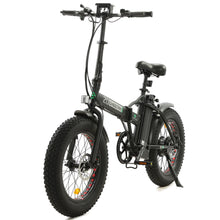 Load image into Gallery viewer, Ecotric Matt Black 48V portable and folding fat ebike with LCD display
