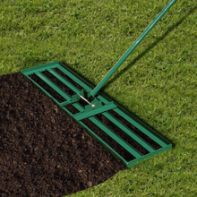 Load image into Gallery viewer, Lawn Leveling Rake Ultra Wide Yard Dirt Leveler
