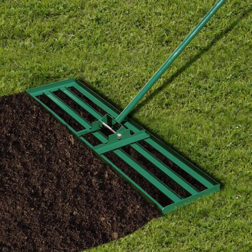 Lawn Leveling Rake Ultra Wide Yard Dirt Leveler