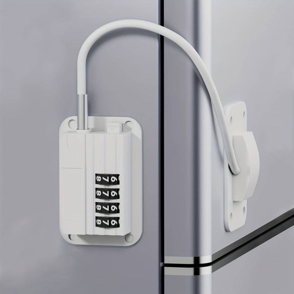 Refrigerator Door Fridge Safety Lock with Code