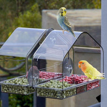 Load image into Gallery viewer, Transparent Acrylic Window Hummingbird Bird Feeder
