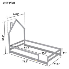 Load image into Gallery viewer, Twin Size Floor Bed
