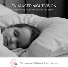 Load image into Gallery viewer, 2-Pack Indoor Security Camera With Night Vision And Audio
