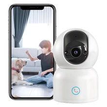 Load image into Gallery viewer, 360-Degree Indoor Pan Tilt Zoom Home PTZ Camera
