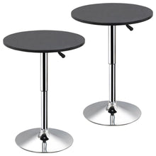 Load image into Gallery viewer, Outdoor Round Raised Patio Bistro Pub Table Set of 2

