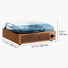 Load image into Gallery viewer, Bluetooth Vinyl Turntable Record Player with Speakers
