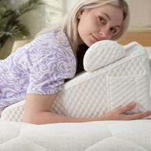 Load image into Gallery viewer, Cozy Memory Foam Sleeping Acid Reflux Aid Wedge Pillow
