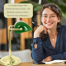 Load image into Gallery viewer, Vintage Bankers Lamp
