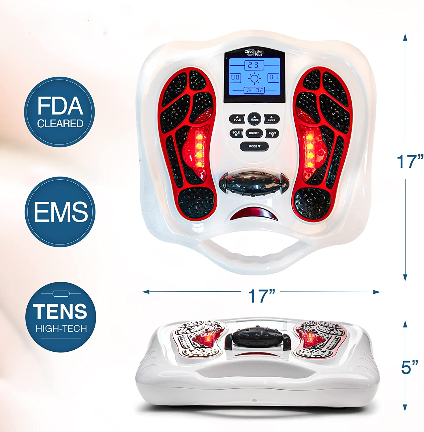 Multi-functional TENS & EMS Infrared Foot Massager