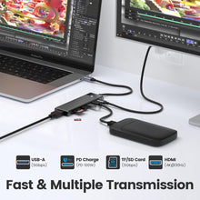 Load image into Gallery viewer, USB To USB C Adapter Hub
