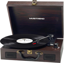 Load image into Gallery viewer, Vintage Suitcase-Style Vinyl Turntable Record Player
