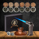 Luxury Cocktail Whiskey Bourbon Smoker Kit with Torch