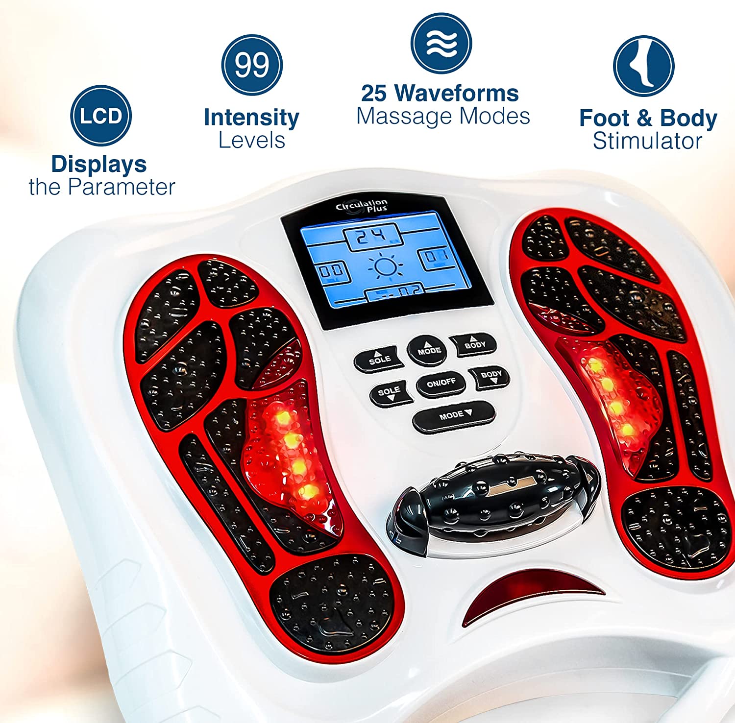 Multi-functional TENS & EMS Infrared Foot Massager