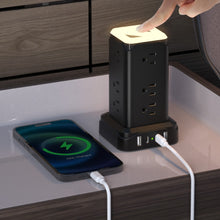 Load image into Gallery viewer, 12-Outlet Surge Protector Power Strip Extension Cord with Long Cable

