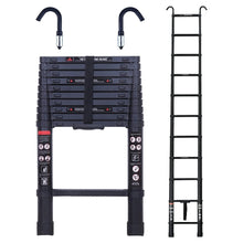 Load image into Gallery viewer, Heavy Duty Telescopic Roof Access Ladder with Roof Hook
