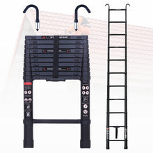 Load image into Gallery viewer, Heavy Duty Telescopic Roof Access Ladder with Roof Hook
