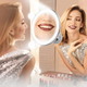 LED Vanity Bathroom 10x Magnifying Makeup Travel Mirror With Light