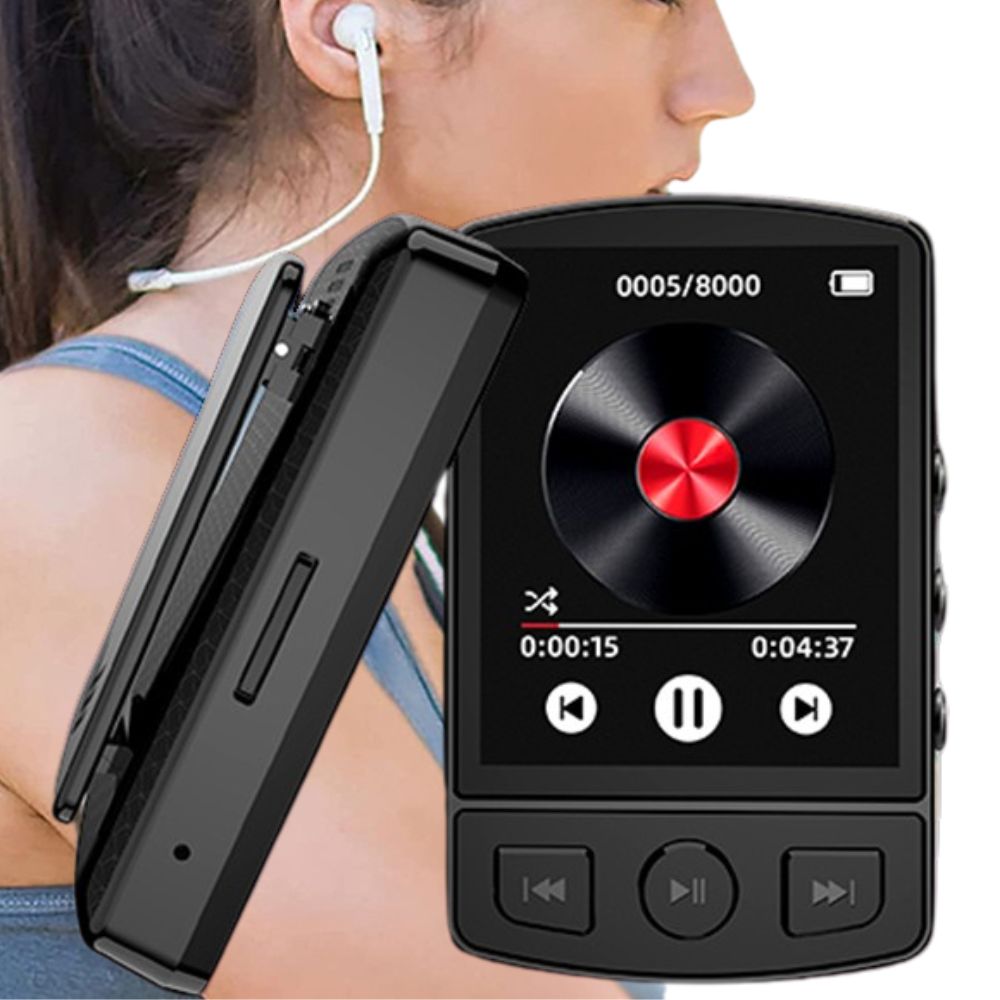 Portable MP3 Music Audio Player Device Clip for Running