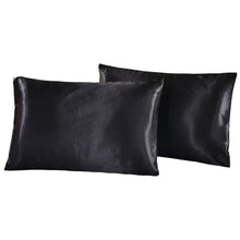 Load image into Gallery viewer, Luxury Silk Feel Satin Pillow Case Set of 2 - for healthy hair
