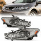 2009-2014 Nissan Murano Chrome Headlights, Halogen Crystal Clear Lens Assembly, Left & Right Side Pair, Direct OEM Fit