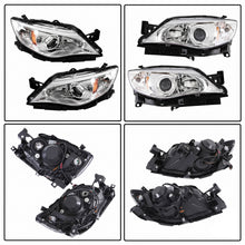 Load image into Gallery viewer, 2008-2011 Subaru Impreza Halogen Headlights, Crystal Clear Lens Chrome Housing, Left Driver &amp; Right Passenger Side Pair, Direct OEM Fit

