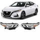 2020-2022 Nissan Sentra S SV Halogen Headlights, Crystal Clear Lens Chrome Housing, Left Driver & Right Passenger Side Pair, Direct OEM Fit