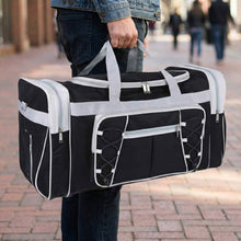 Load image into Gallery viewer, 72L Large Duffle Bag For Men &amp; Women: Foldable Travel Luggage, Water-Resistant Weekender Bag With Shoulder Strap

