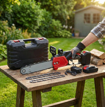 Load image into Gallery viewer, 12 Inch Cordless Chainsaw 21V, Brushless Electric Handheld Chain Saw with Battery &amp; Charger
