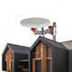 Outdoor HDTV Amplified TV Antenna, 360° Omni Directional Digital HD Antenna for 1080P 4K Local Channels, High Gain Signal Booster