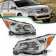 2014-2016 Ford Subaru Forester Halogen Chrome Headlights, Crystal Clear Lens Assembly, Left &amp; Right Side Pair, Direct OEM Fit