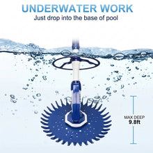 Load image into Gallery viewer, In Ground Automatic Swimming Pool Vacuum Cleaner Hover Climb Wall w/ 10 Hose Set
