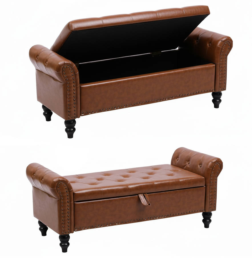 Storage Ottoman End of Bed Bench