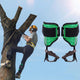 Tree Climbing Spikes Set Steel Adjustable Pole Climbing Gaffs with Straps Arborist Lineman Tree Spurs