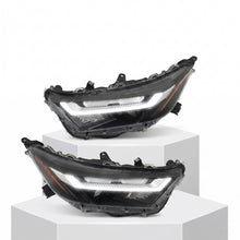 Load image into Gallery viewer, 2022 to 2024 Toyota RAV4 LED Projector Headlights Crystal Clear Lens Assembly with Integrated LED Turn Signals, Left &amp; Right Side Pair, Direct OEM Fit
