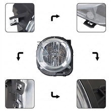 Load image into Gallery viewer, 2015 to 2018 Jeep Renegade Halogen Headlights, Black Housing Clear Projector Lens, Left Driver &amp; Right Passenger Side Pair, Direct OEM Fit
