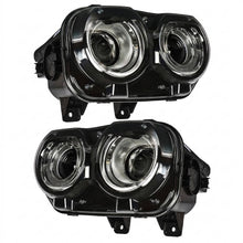 Load image into Gallery viewer, 2015-2018 Dodge Challenger Halogen Headlights, Dual LED Halo DRL Signature Assembly, Left &amp; Right Side Pair, Direct OEM Fit
