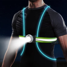 Load image into Gallery viewer, High Visibility Men&#39;s / Women&#39;s Reflective LED Running Safety Vest
