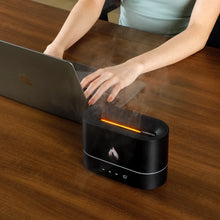 Load image into Gallery viewer, Relaxing 3D RGB Color Changing Tabletop Flame Humidifier
